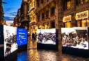 Mostra storica sul mare di Bari al crepuscolo.webp