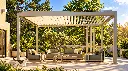 Pergolato moderno al tramonto.webp