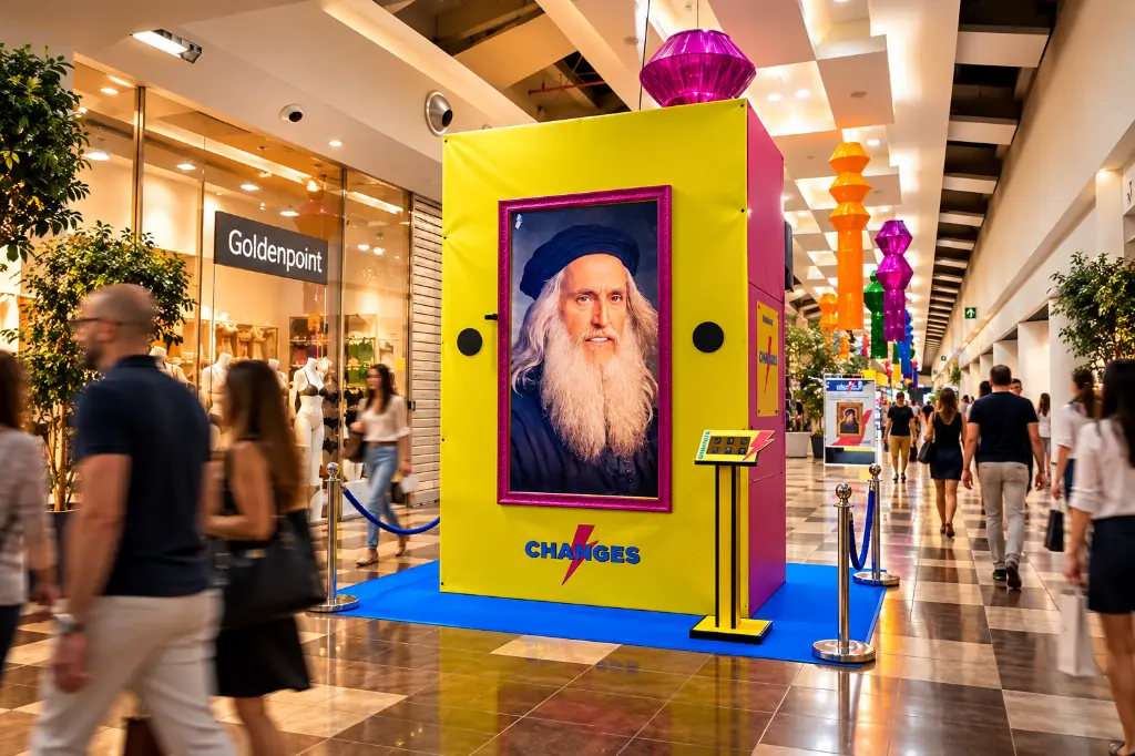 Installazione CHANGES nel centro commerciale.webp