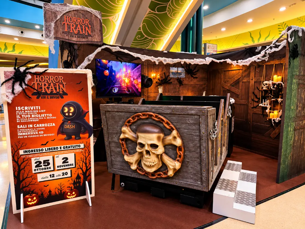 Attrazione Horror Train in stile Halloween.webp