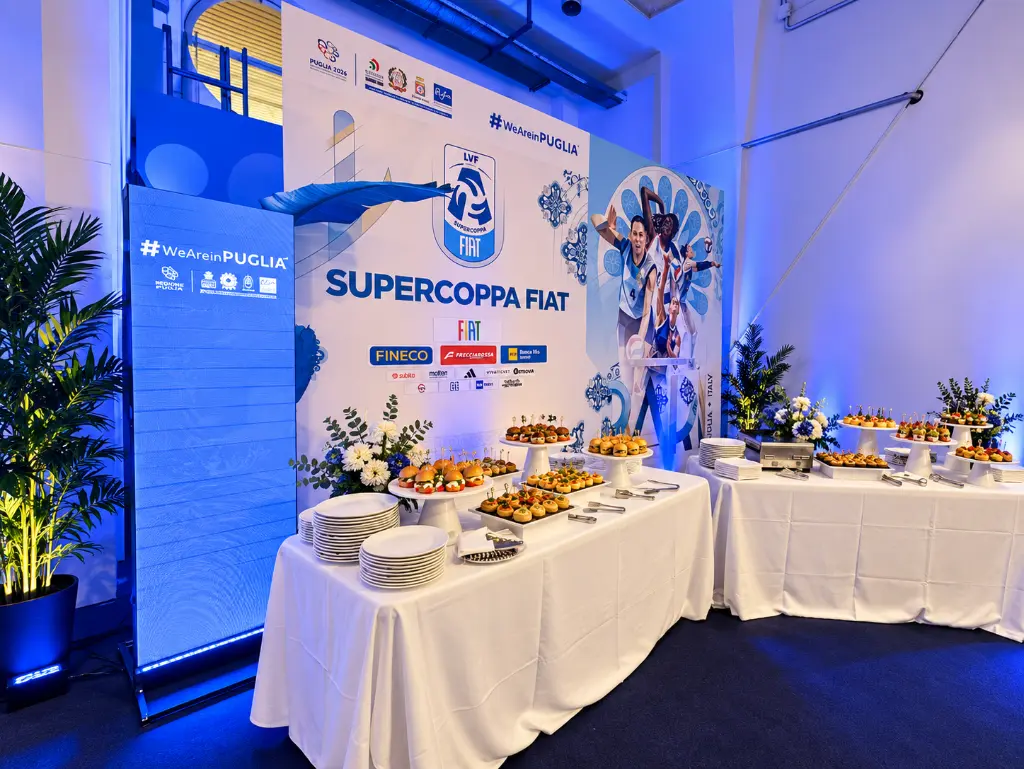 Buffet elegante per Supercoppa FIAT in Puglia.webp