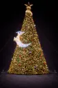 Albero di Natale Carillon Gigante 11 m con Illuminazione Integrata