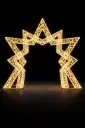 Portale Luminoso Stella Geometrica Monumentale LED per Eventi e Installazioni Natalizie